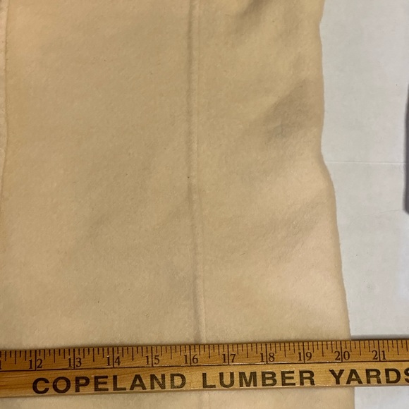 Talbots Italian Wool Cashmere Blend Cream Colored Button Down Blazer Ladies 10 - Picture 7 of 8